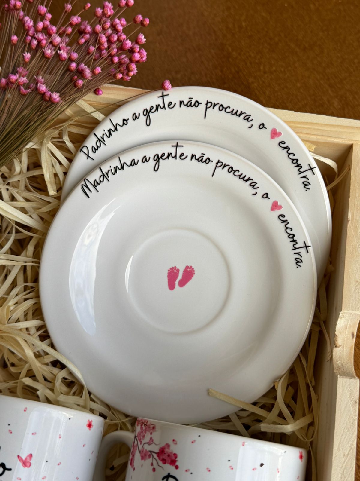 Kit padrinhos menina personalizado