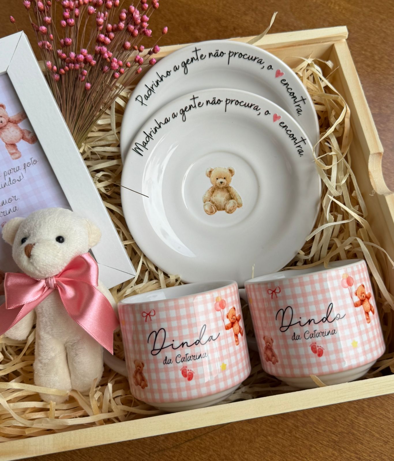 Kit padrinhos menina personalizado