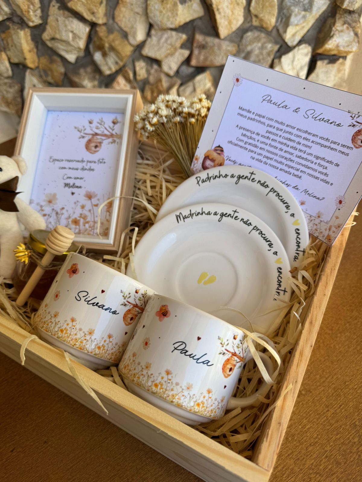 Kit padrinhos menina personalizado